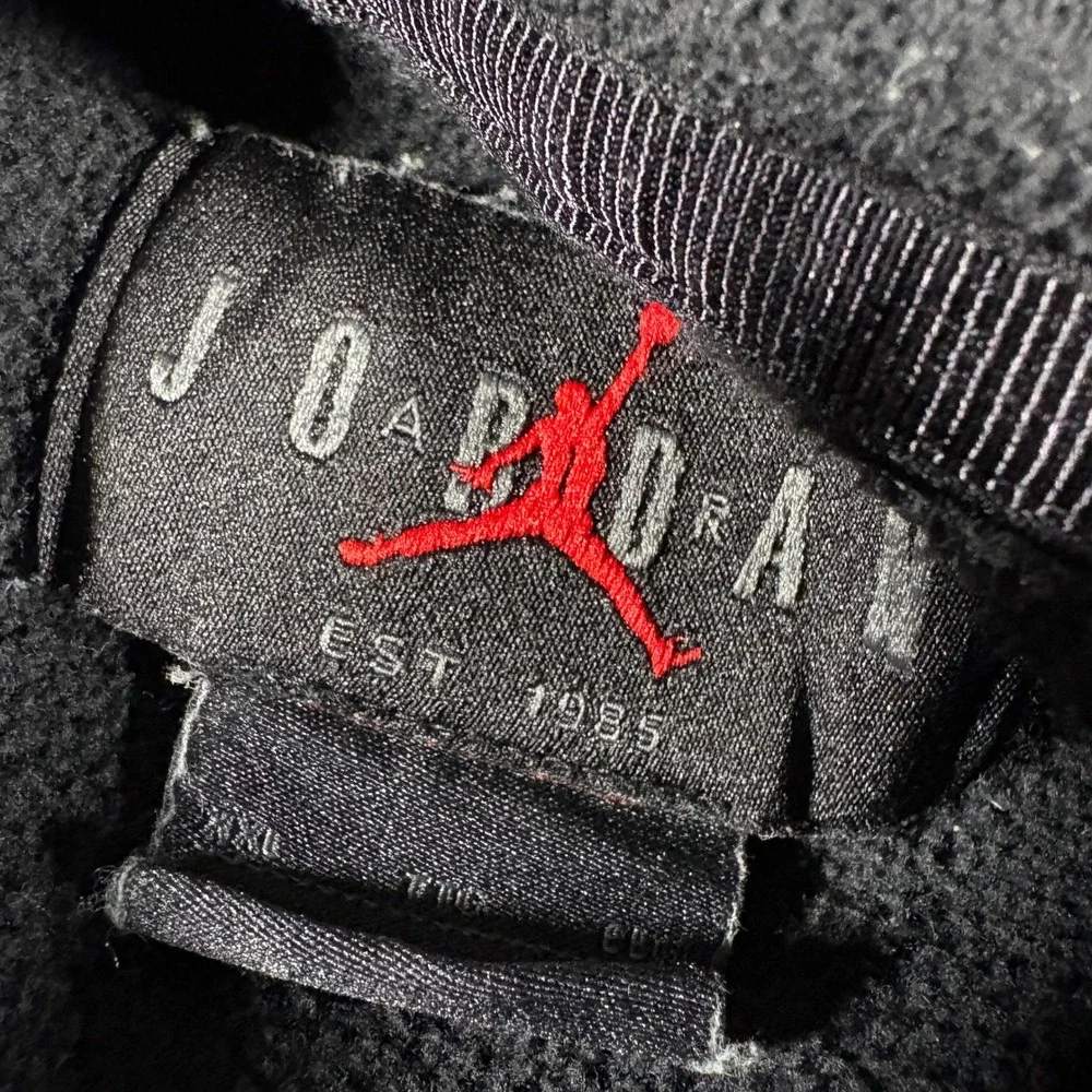 Jordan Hoodie Mens XXL Black Hoodie Jumpman NBA World Champs Three Peat Pullover